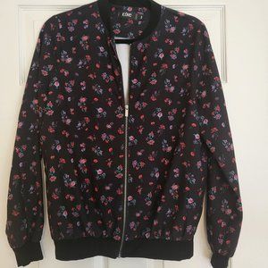 Icone Black Bomber Jacket, Size M